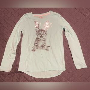 Kids Christmas Kitten shirt